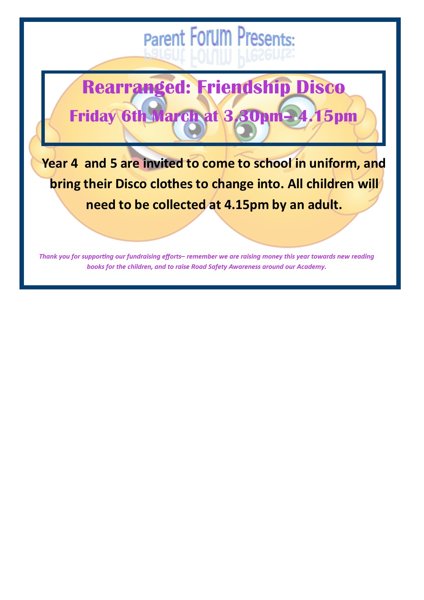 Image of Rearranged Year 4 and 5 Friendship Disco (One Session Only)